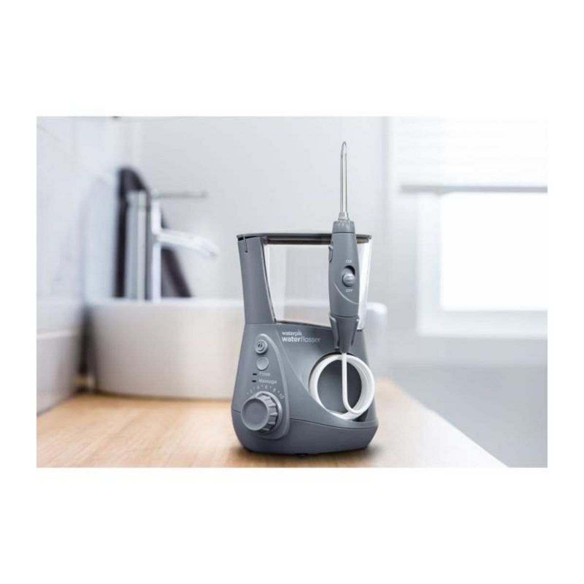 Waterpik Jet Dentaire - WATERPIK - WP-667 Ultra Professionnel - Gris - 10 Niveaux de pression - 7 Embouts inclus