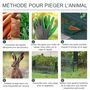 Voir la diapositive 5 : PAWHUT Piège de capture pour petits animaux type lapin rat - 2 entrées + poignée - dim. 100L x 25l x 28H cm - métal vert