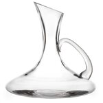 SECRET DE GOURMET Carafe à Décanter avec Anse  Evasé  1,25L Transparent
