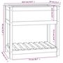 Voir la diapositive 6 : VIDAXL Jardiniere avec etagere Blanc 82,5x54x81 cm Bois massif de pin