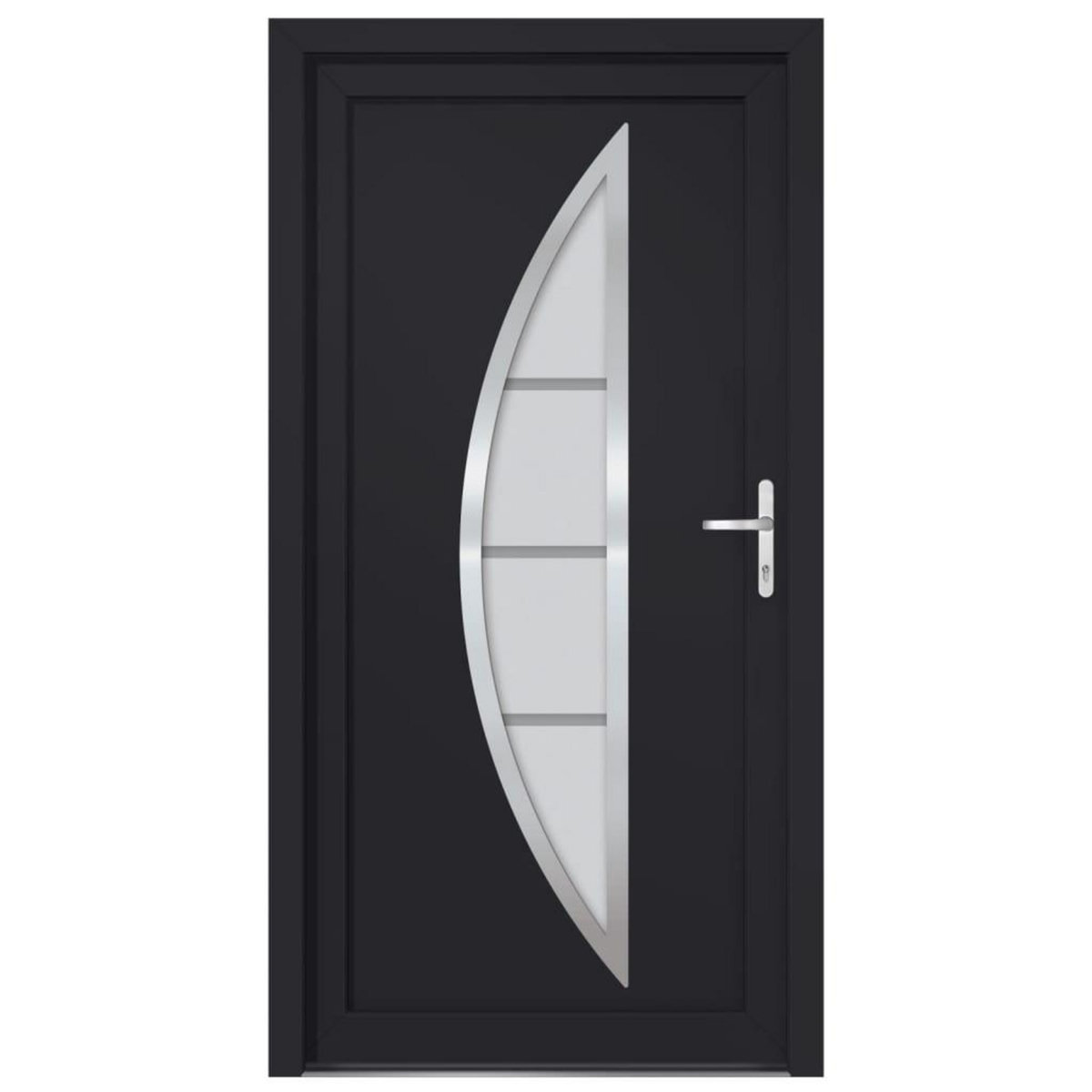 VIDAXL Porte d'entree anthracite 108x208 cm PVC