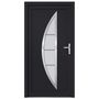 Voir la diapositive 3 : VIDAXL Porte d'entree anthracite 108x208 cm PVC