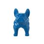 Voir la diapositive 3 : Paris Prix Statue Déco  Bulldog  88cm Bleu