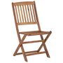 Voir la diapositive 4 : VIDAXL Chaises pliables de jardin lot de 4 avec coussins Bois d'acacia