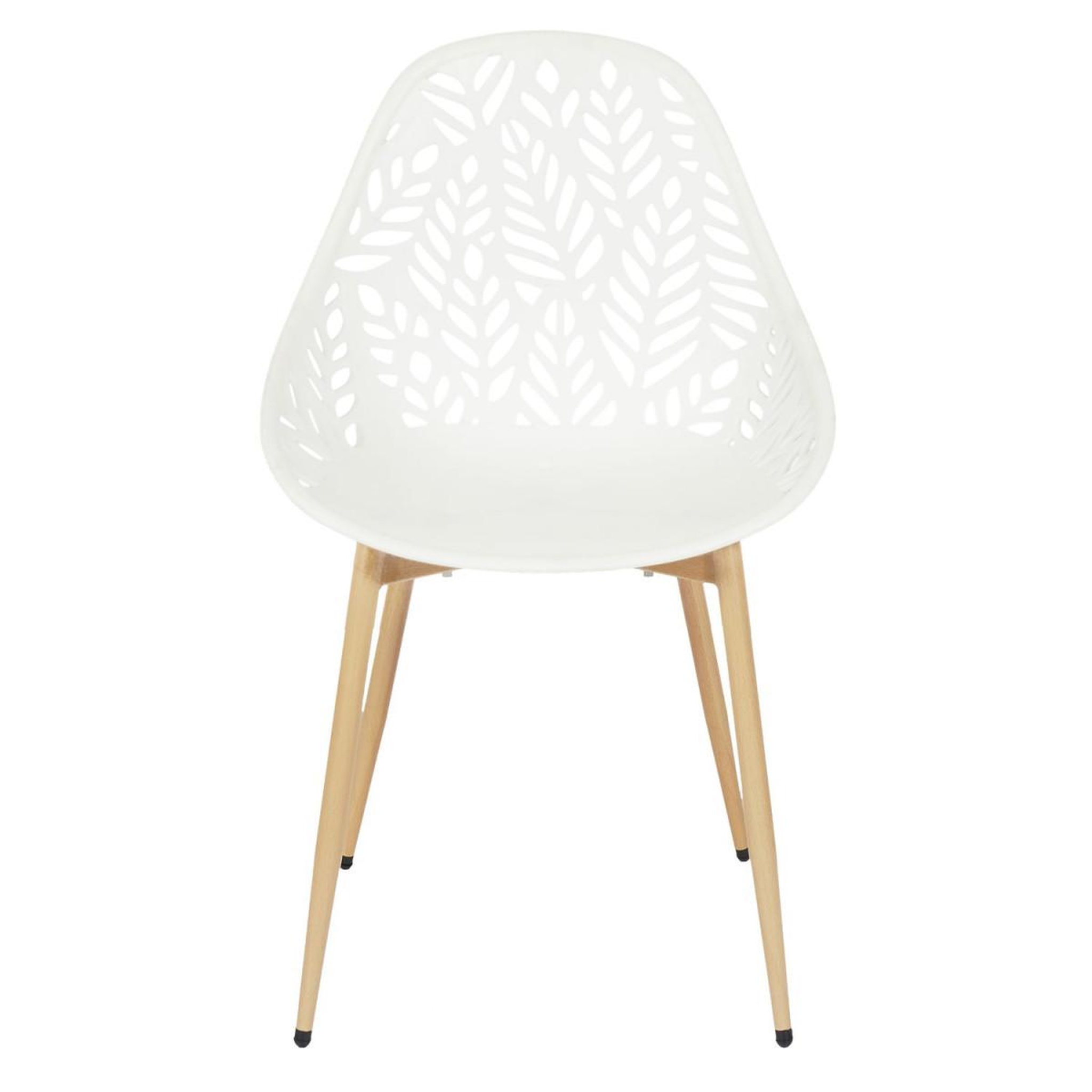 Voir la diapositive 4 : The Home Deco Factory Lot de 4 chaises de jardin  lucena  83cm blanc