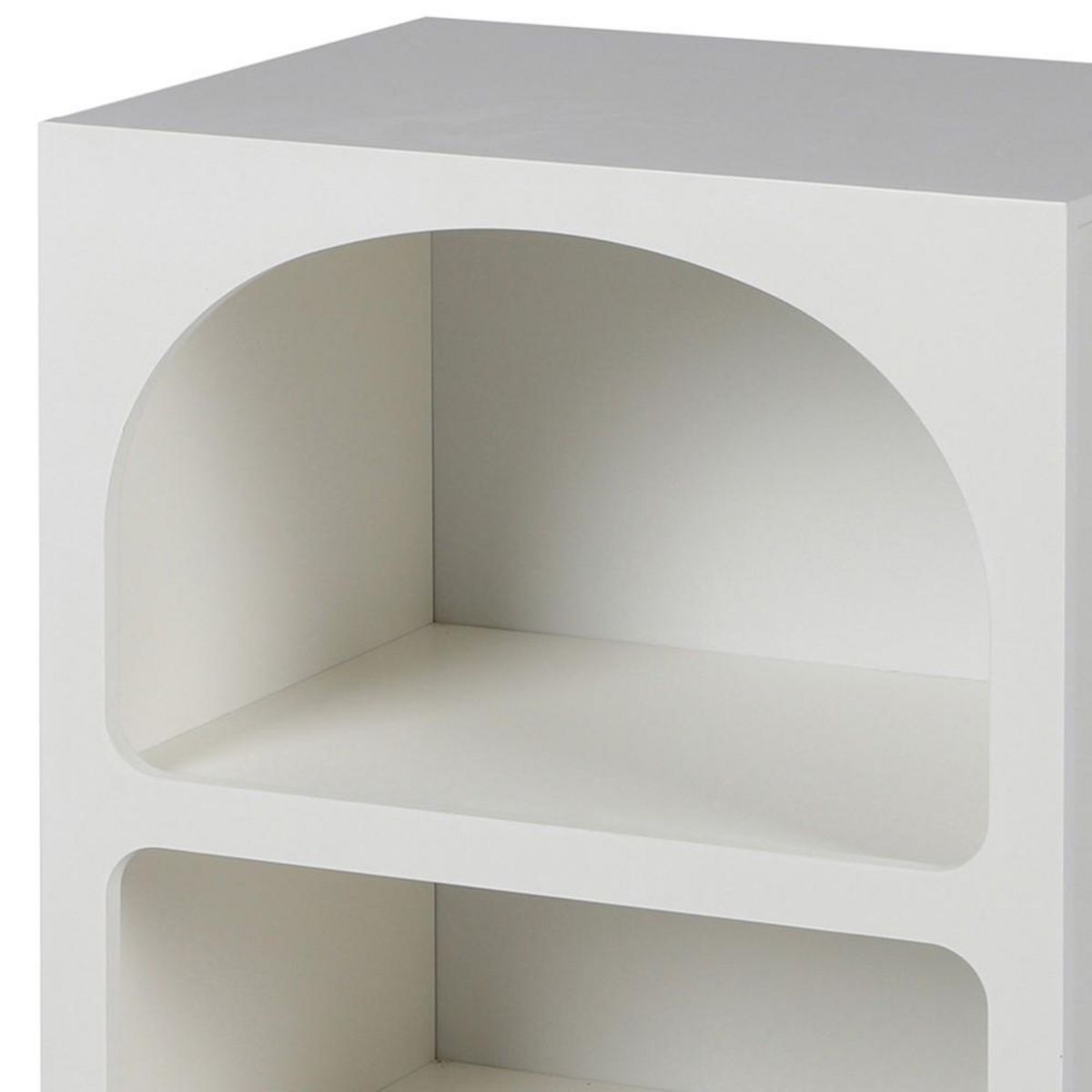 FORNORD Etagère blanche 3 niches design organique