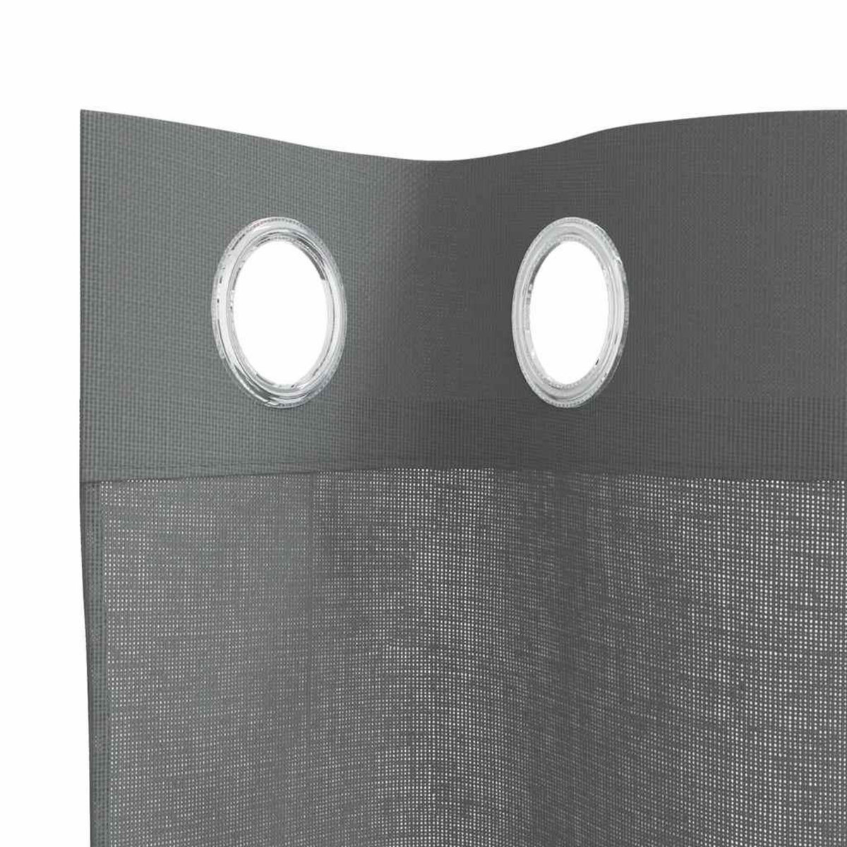 VIDAXL Rideaux en voile avec œillets 2 pcs gris fonce 140x245 cm