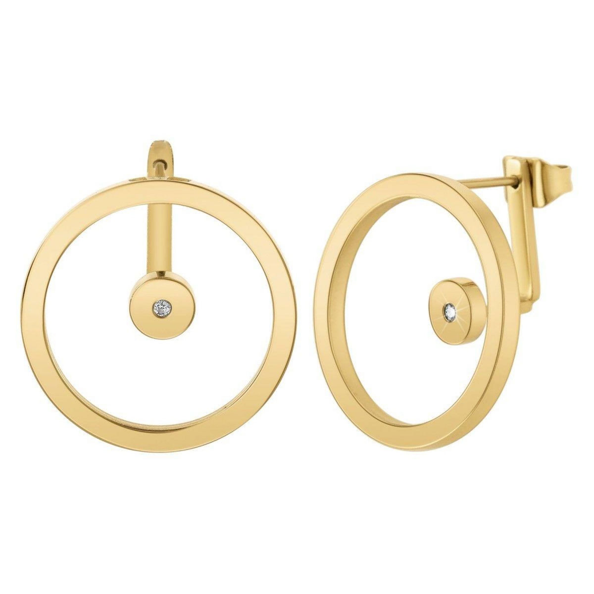 SC BOHEME Boucles d'oreilles par SC Bohème ornées d'un véritable diamant blanc