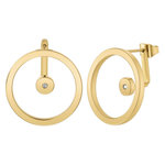 SC BOHEME Boucles d'oreilles par SC Bohème ornées d'un véritable diamant blanc