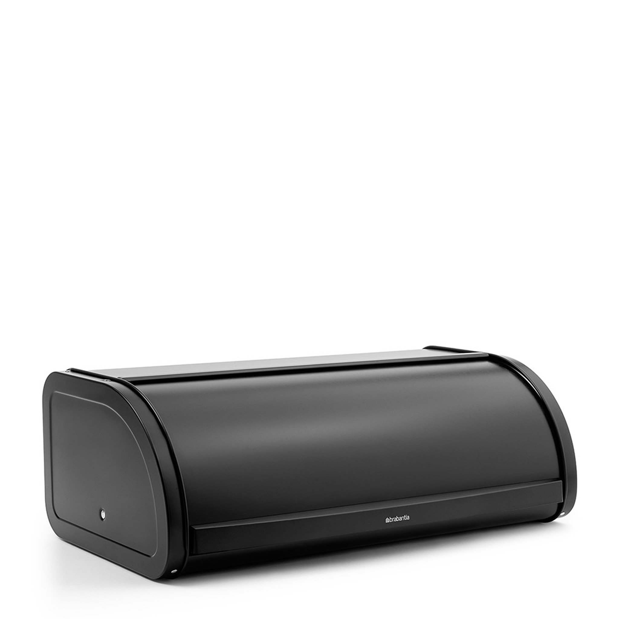 Voir la diapositive 1 : BRABANTIA Boite à pain couvercle coulissant noir mat