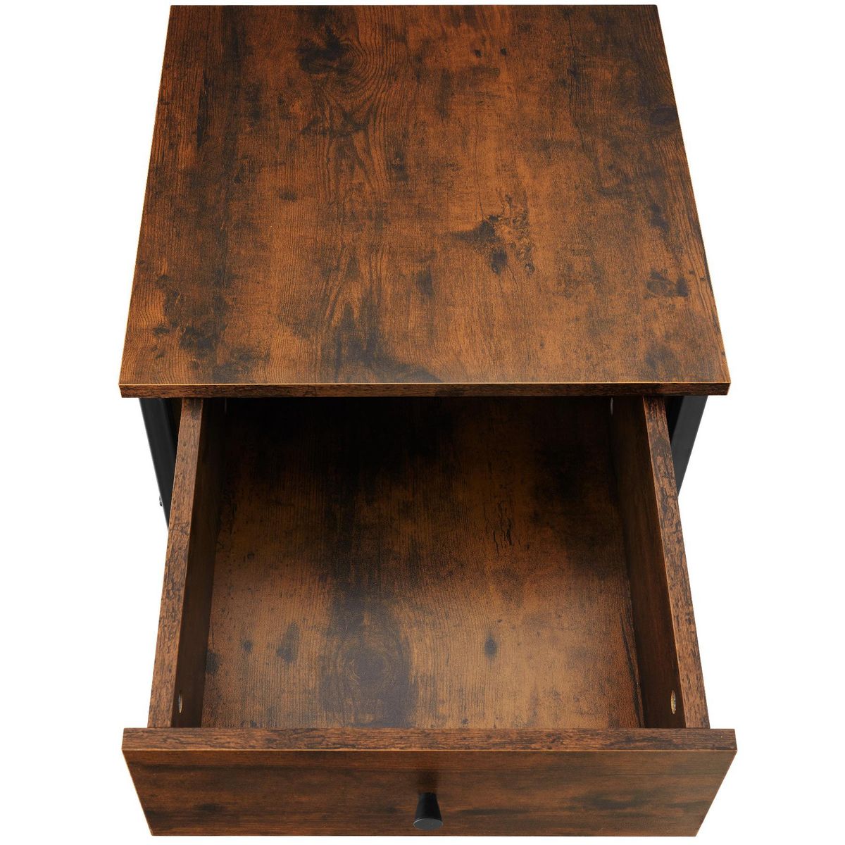 tectake Table de chevet Style industriel 45 x 46 x 555 cm