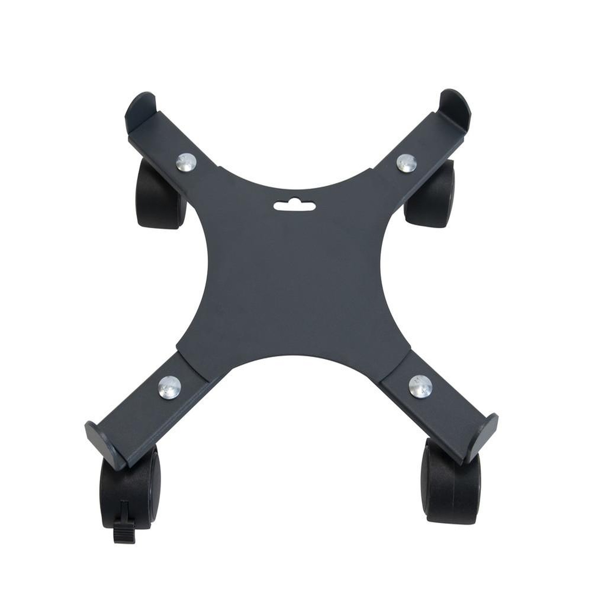 CENTRALE BRICO Roule plante extensible anthracite - 34-51 cm - Acier époxy