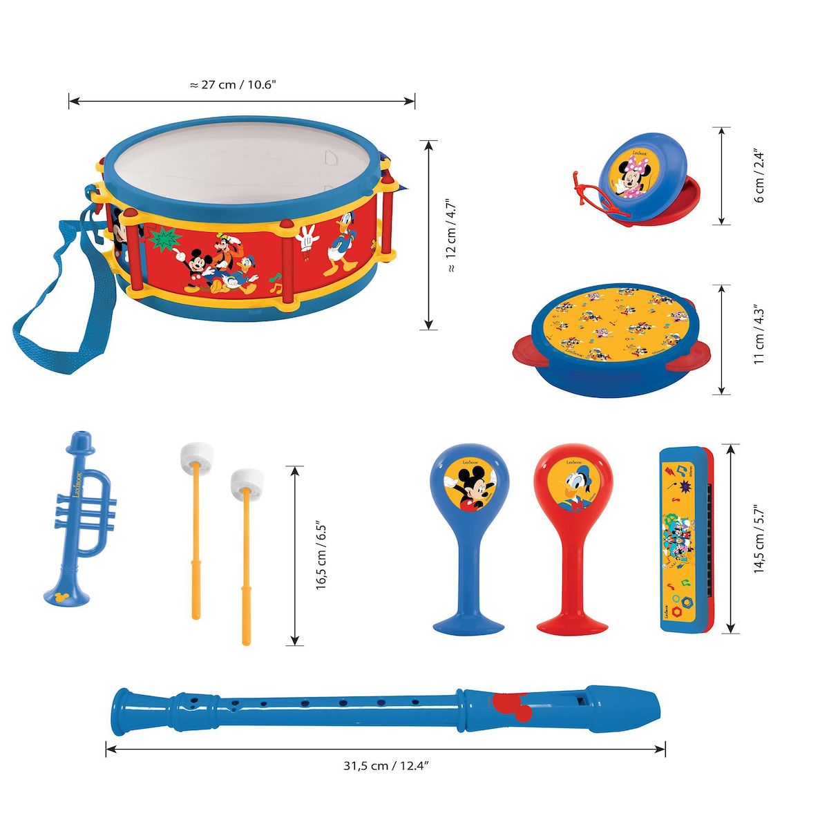 Lexibook Set Musical 7pcs Mickey Mouse