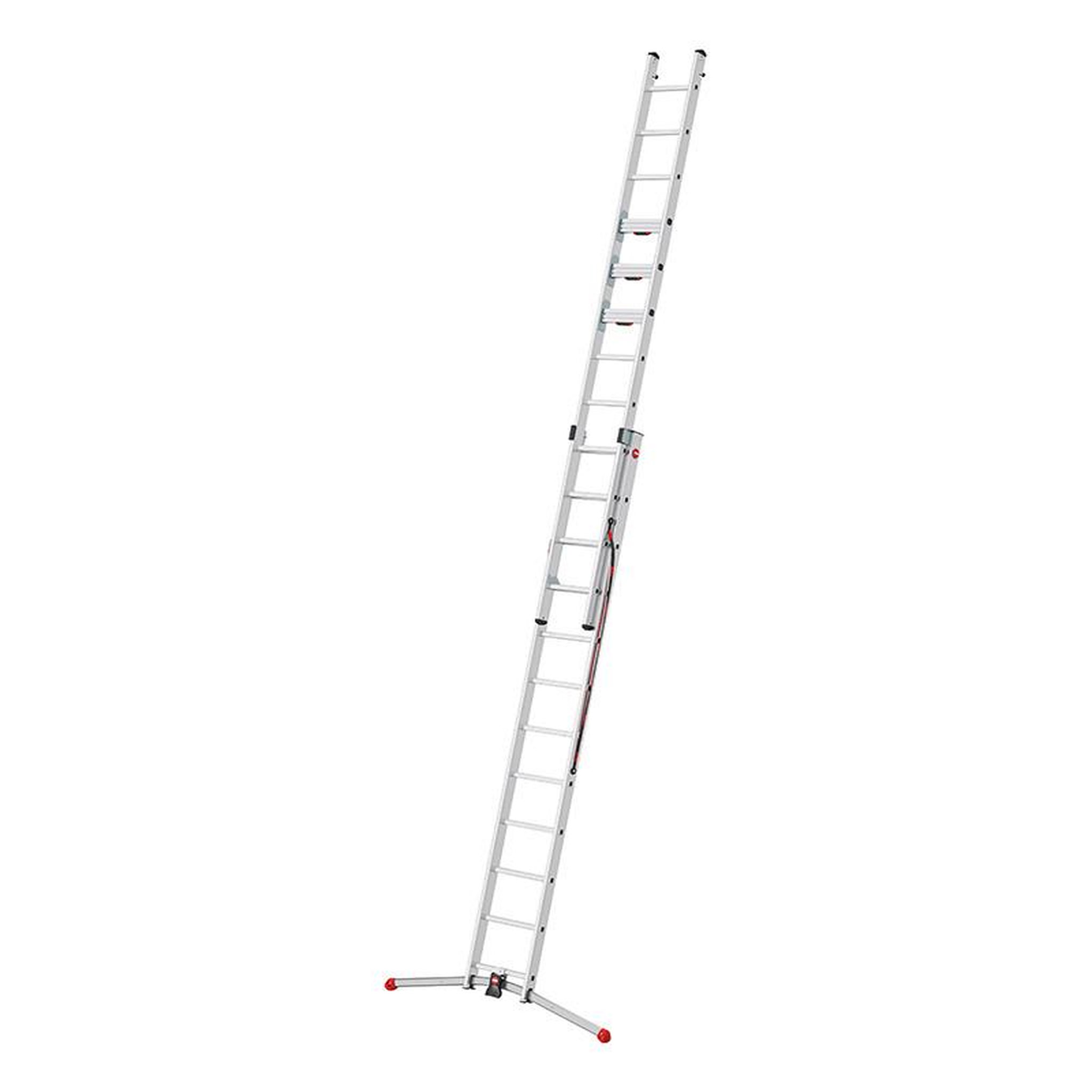 Voir la diapositive 5 : HAILO Echelle transformable 2 plans 2x12 échelons 5,6m/6,6m en Aluminium Hailo S 110 Pro