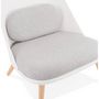 Voir la diapositive 6 : Paris Prix Fauteuil Lounge Design en Tissu  Tocia  76cm Blanc
