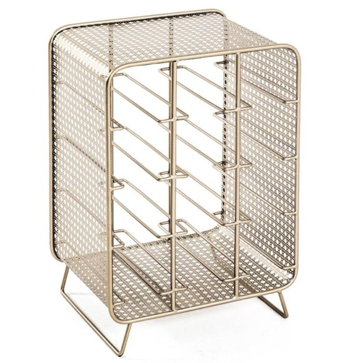 Paris Prix Porte-Bouteilles en Acier  12 Bouteilles  46cm Or