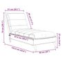 Voir la diapositive 6 : VIDAXL Chaise longue de massage avec coussins taupe tissu