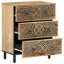 Voir la diapositive 3 : VIDAXL Armoires laterales 2 pcs 60x33x75 cm bois massif de manguier