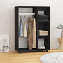 Voir la diapositive 1 : VIDAXL Garde-robe Noir 80x40x110 cm Bois d'ingenierie