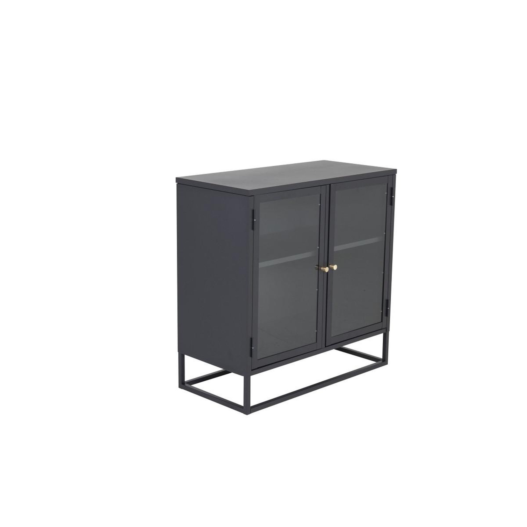 Voir la diapositive 2 : Paris Prix Vitrine 2 portes  bakal  85cm noir