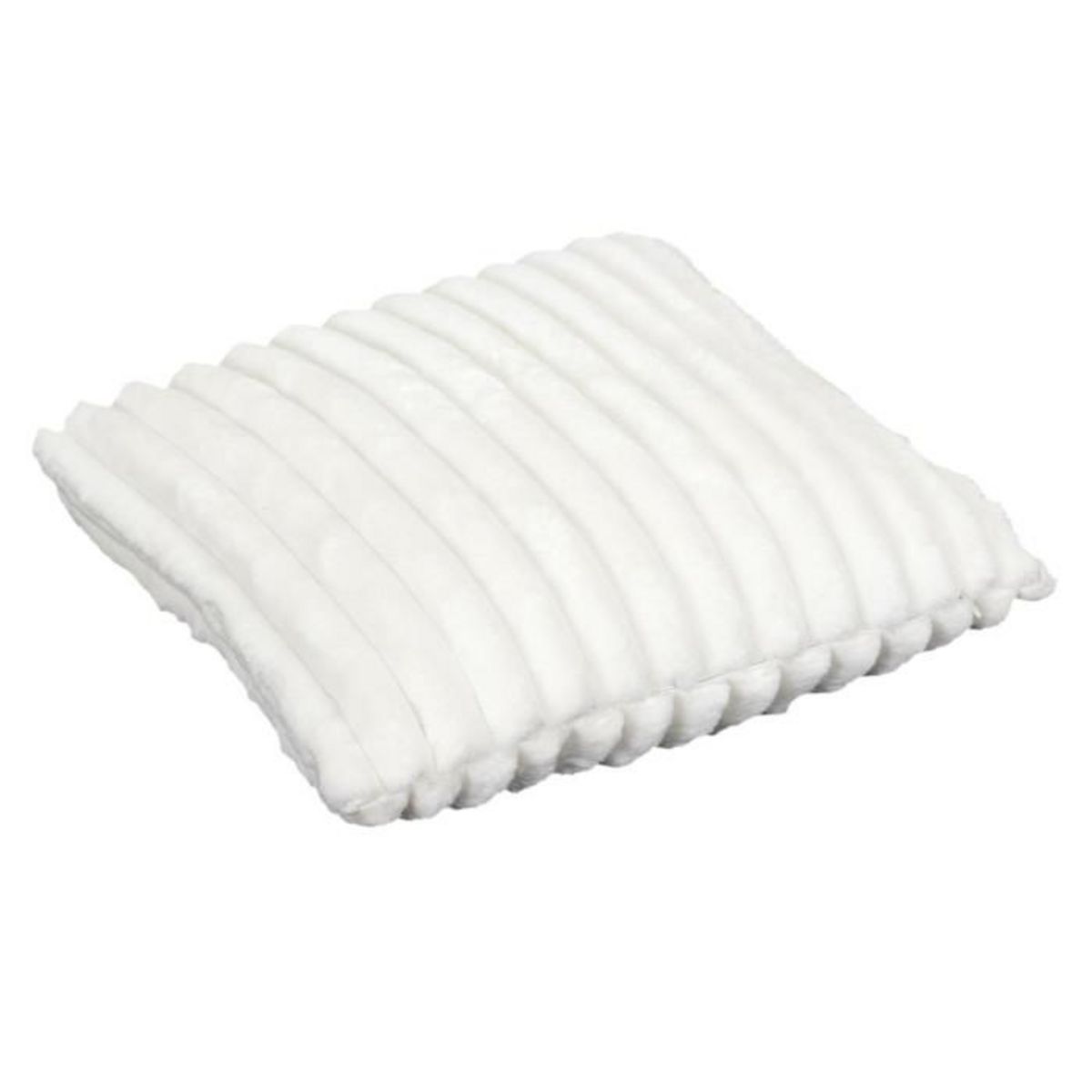 Paris Prix Coussin Déco  Côtelé  40x40cm Écru