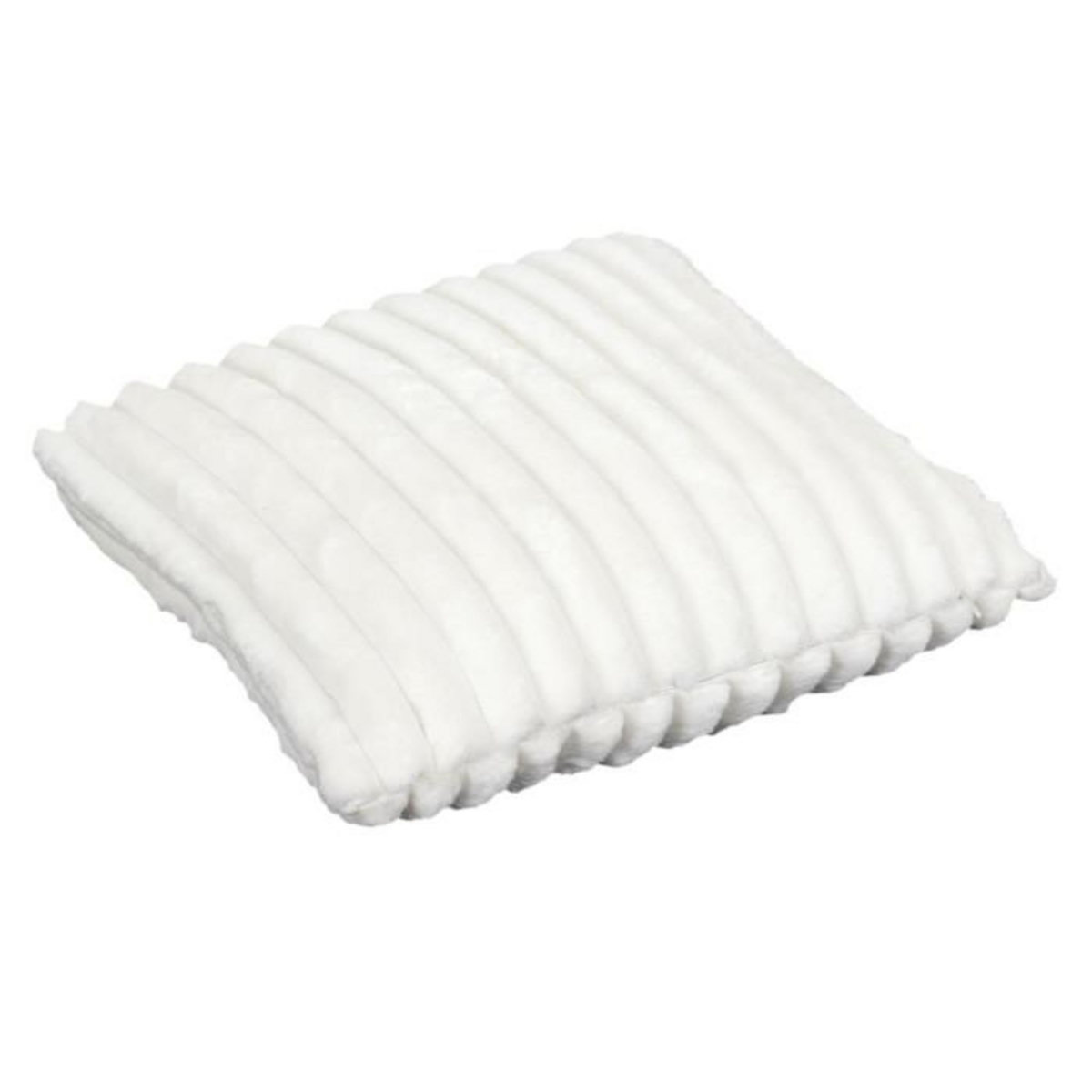 Paris Prix Coussin Déco  Côtelé  40x40cm Écru