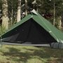 Voir la diapositive 1 : VIDAXL Tente de camping tipi 1 personne vert impermeable