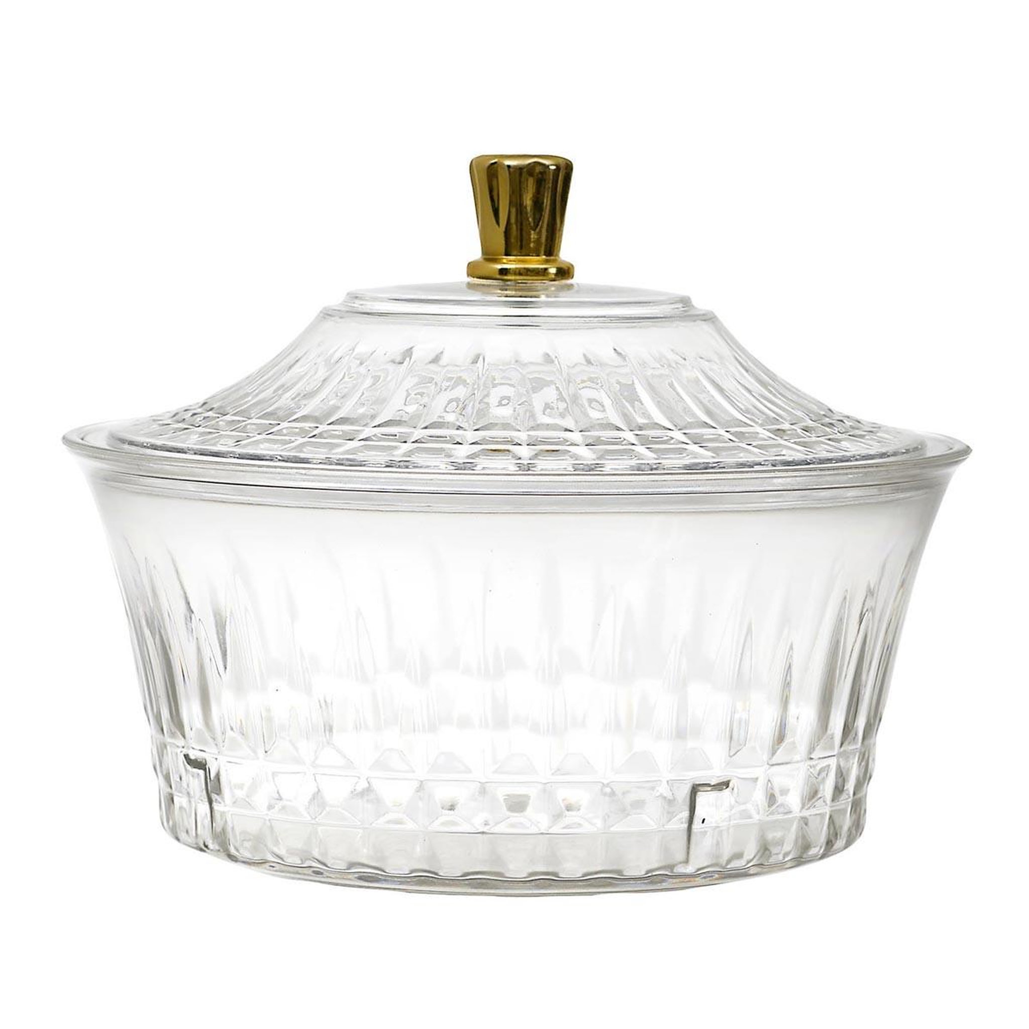 The Home Deco Factory Bol avec couvercle  sabah  15cm transparent