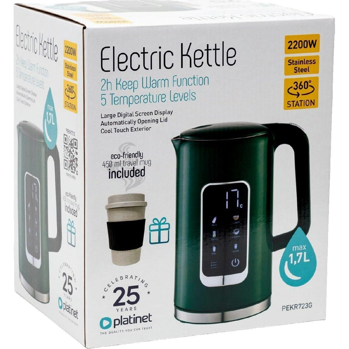 PLATINET Bouilloire électrique Platinet PEKR723 1,7 L Vert
