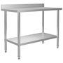 Voir la diapositive 5 : VIDAXL Table de travail de cuisine avec etagere 120x60x120 cm Inox