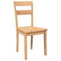 Voir la diapositive 4 : VIDAXL Chaises a manger 2 pcs bois massif naturel caoutchouc