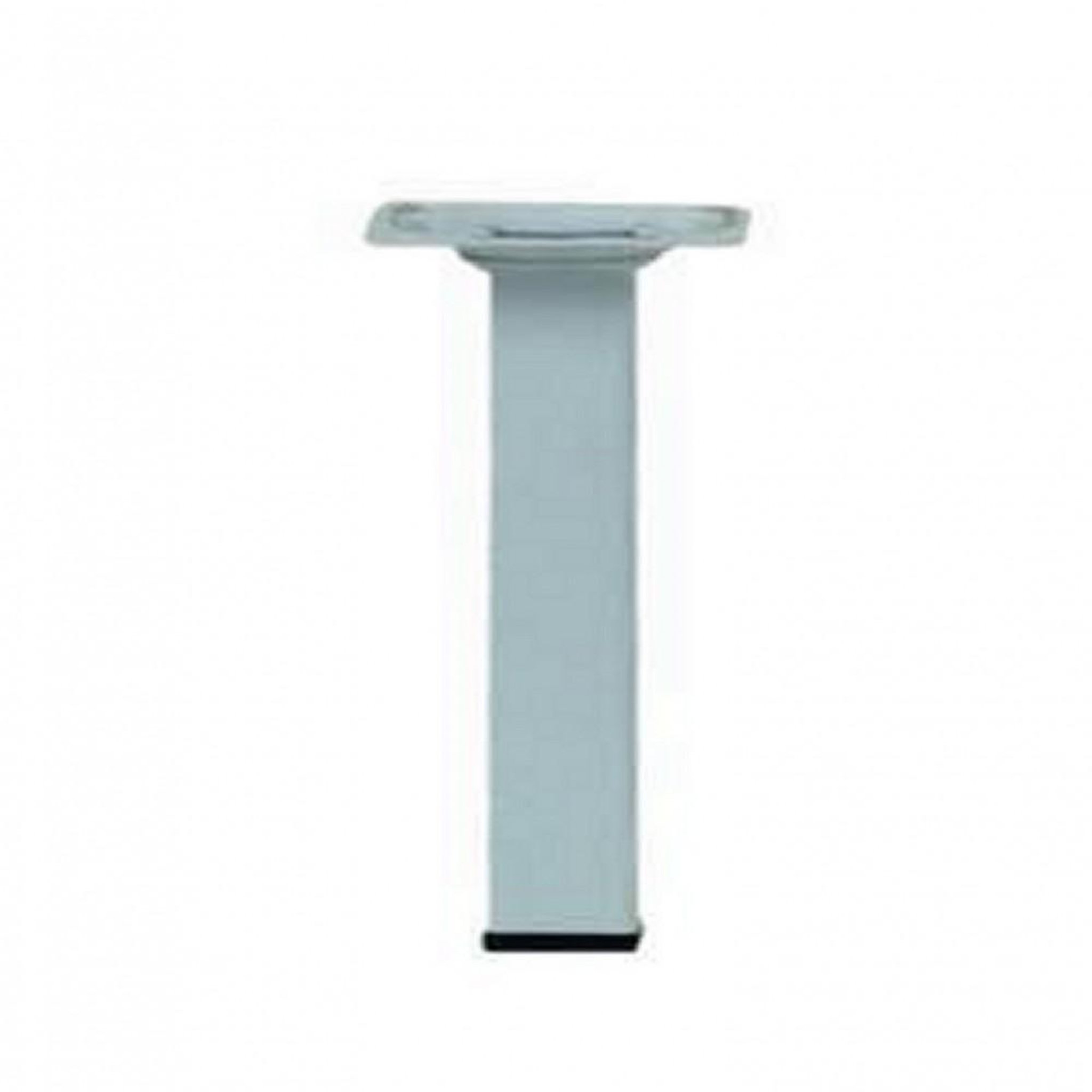 CENTRALE BRICO Pied meuble carré HETTICH fixe acier époxy blanc
