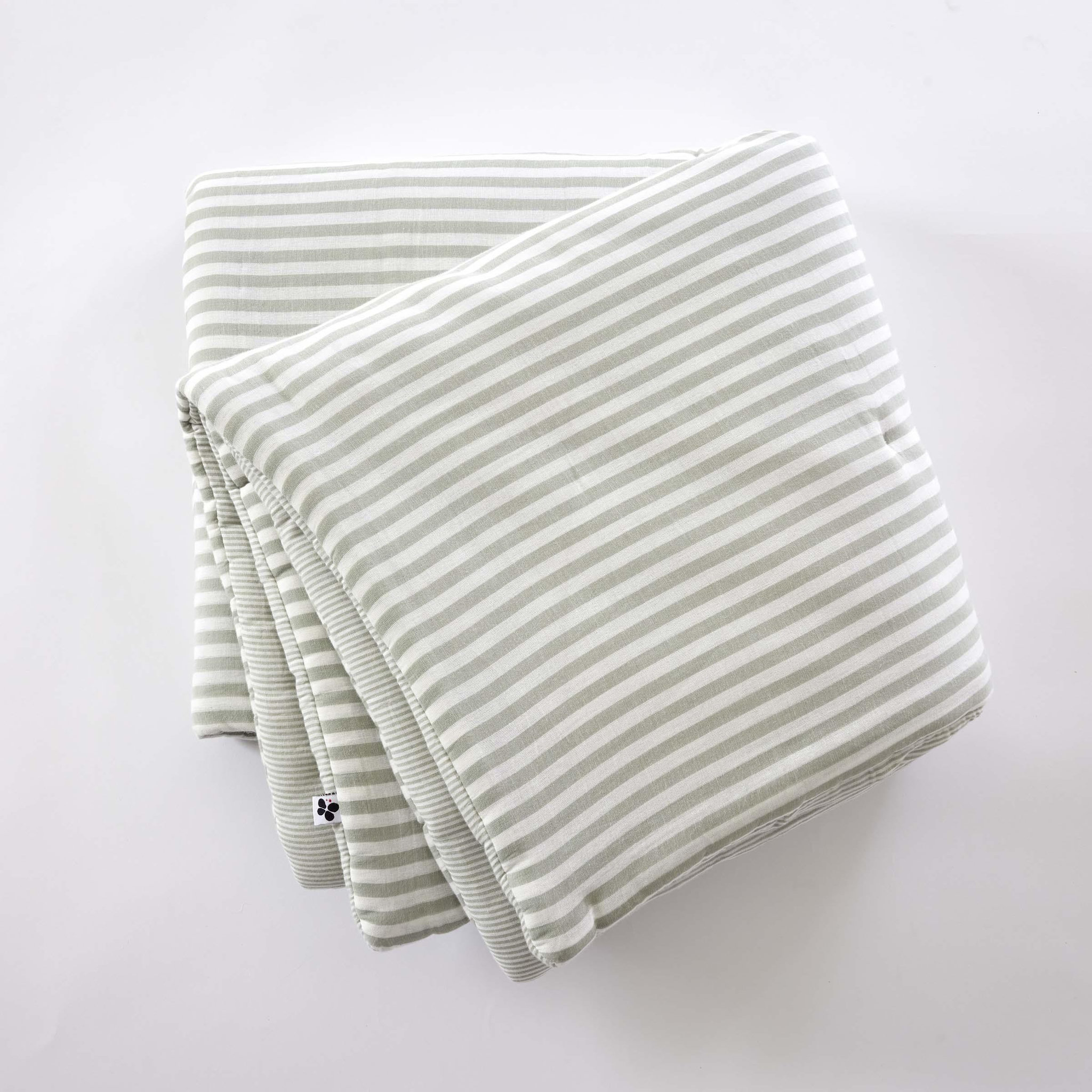 Voir la diapositive 5 : Eden Bout de lit 90 x 200 cm en gaze de coton romie a rayure