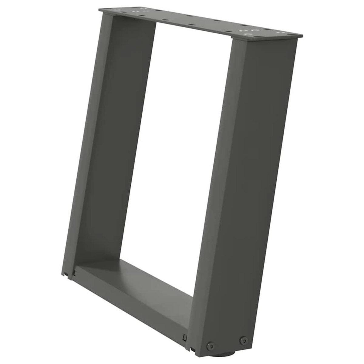 VIDAXL Pieds de table basse forme de U 2 pcs anthracite 50x(42-43) cm