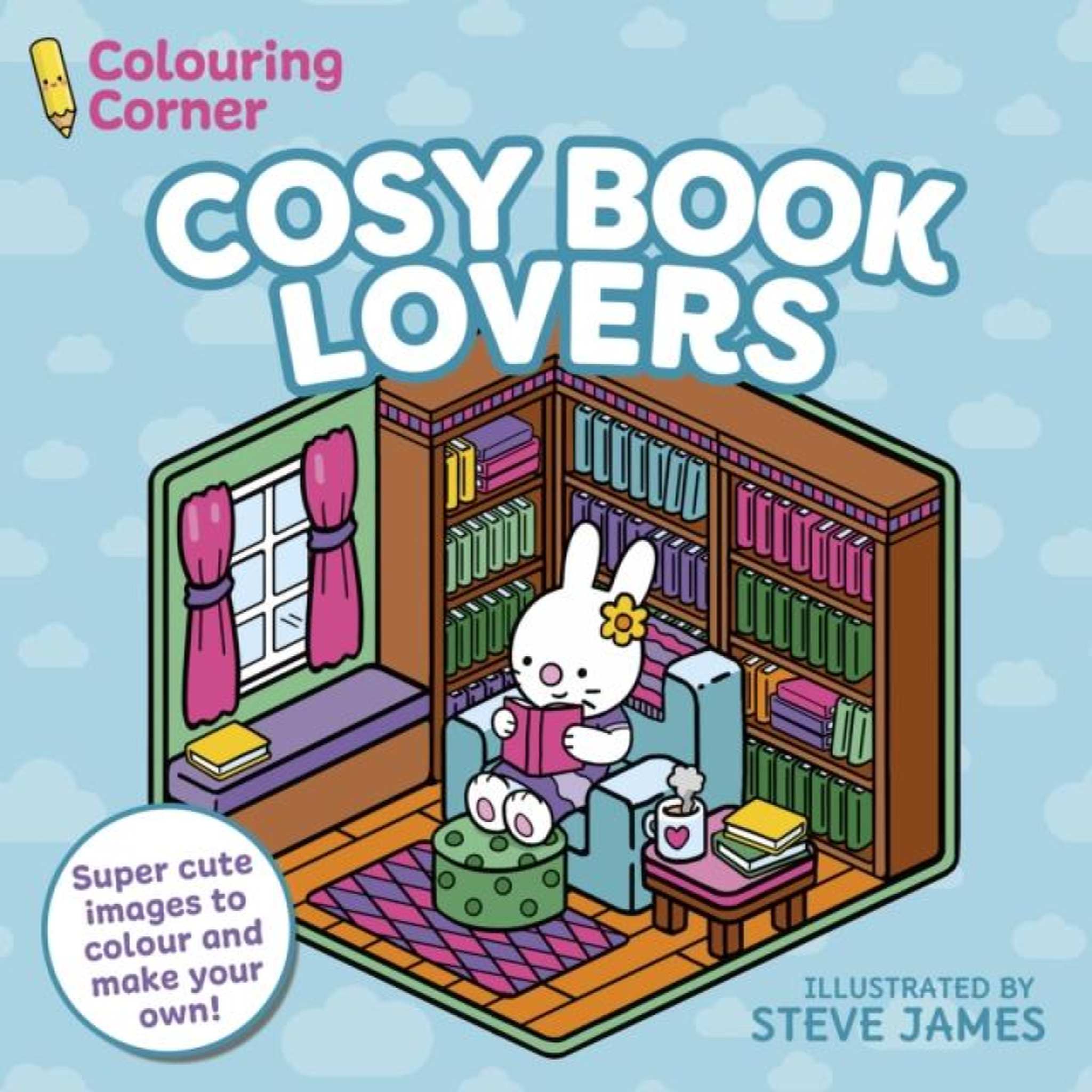 LIVRES Colouring Corner: Cosy Book Lovers
