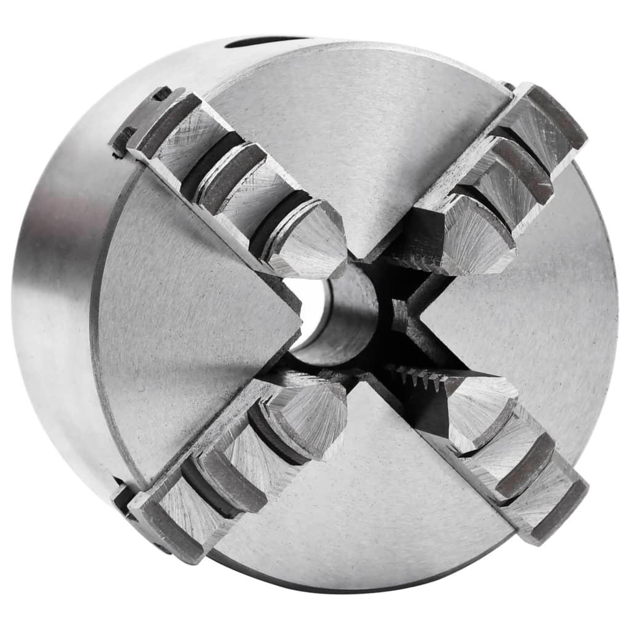 Voir la diapositive 1 : VIDAXL Mandrin de tour auto-centrant a 4 machoires 80 mm Acier