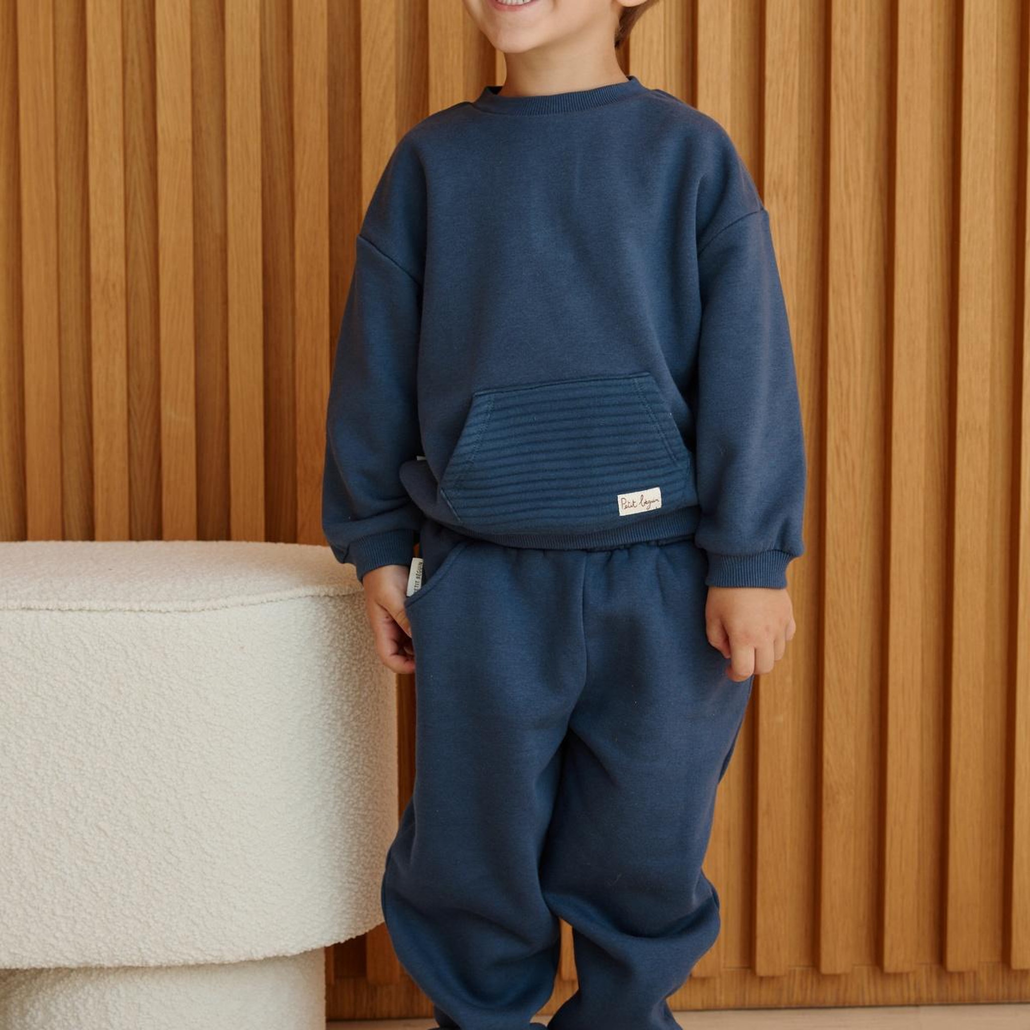 Voir la diapositive 6 : PETIT BEGUIN Ensemble enfant sweat et pantalon en molleton mathéo