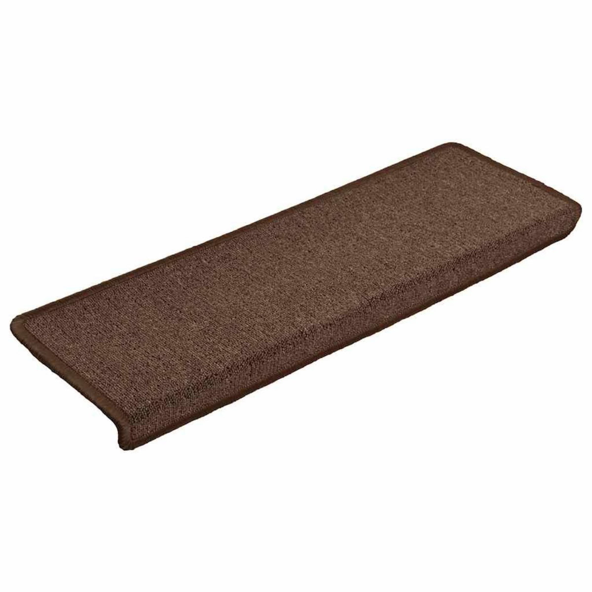 VIDAXL Tapis d'escalier 30 pcs 65x21x4 cm Marron