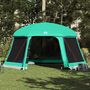 Voir la diapositive 4 : VIDAXL Tente piscine toit amovible parois maille vert d'eau 512x458 cm