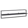 Voir la diapositive 2 : VIDAXL Porte-serviettes Noir 95x25x22 cm Fer