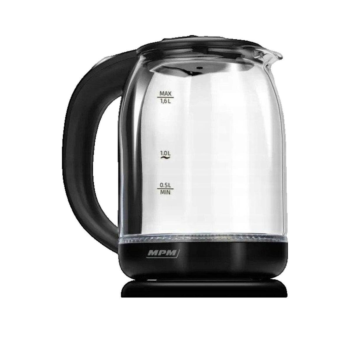 MPM Bouilloire Mpm MCZ-129 en verre 1,6 litre