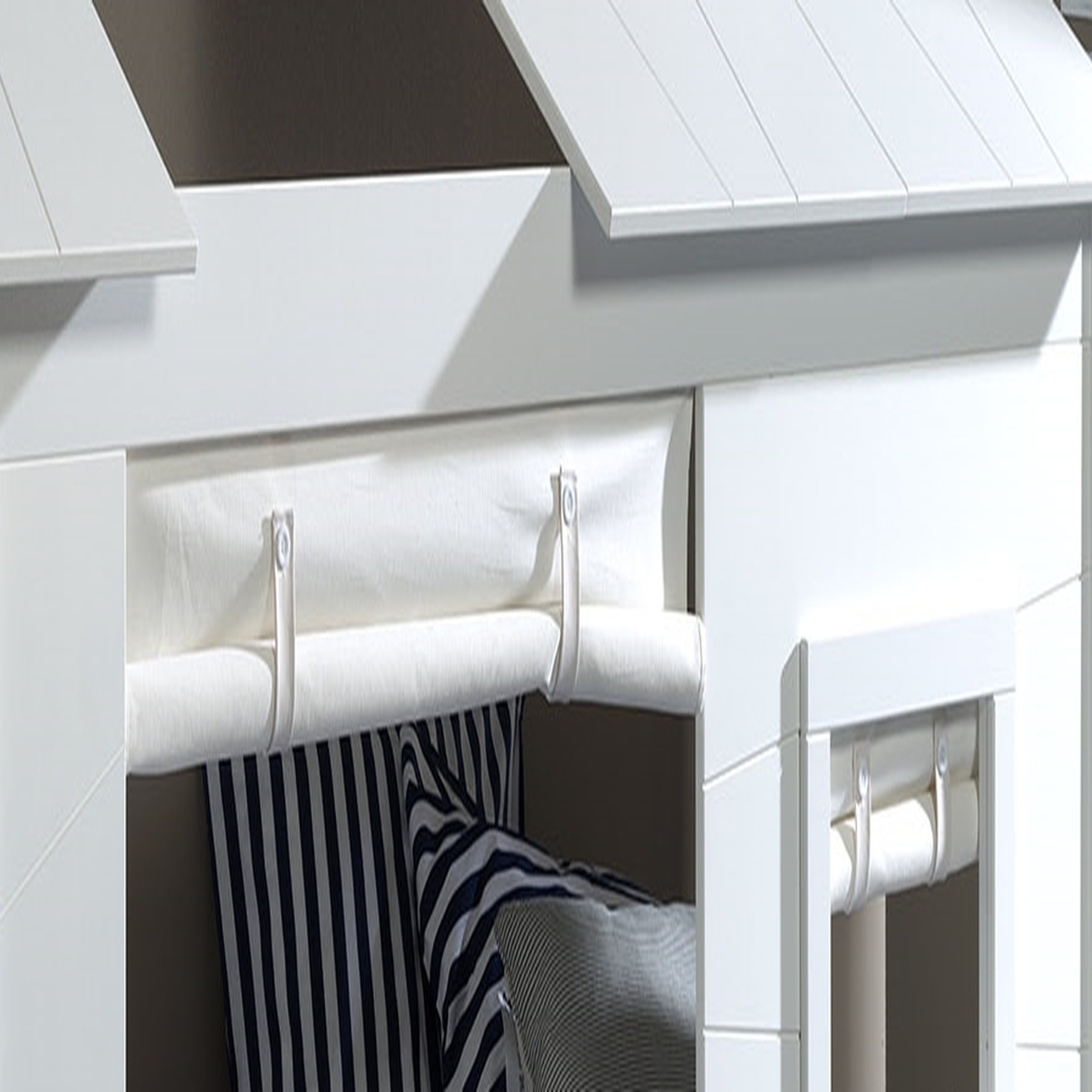 Set de rideaux blancs pour lit cabane CASA