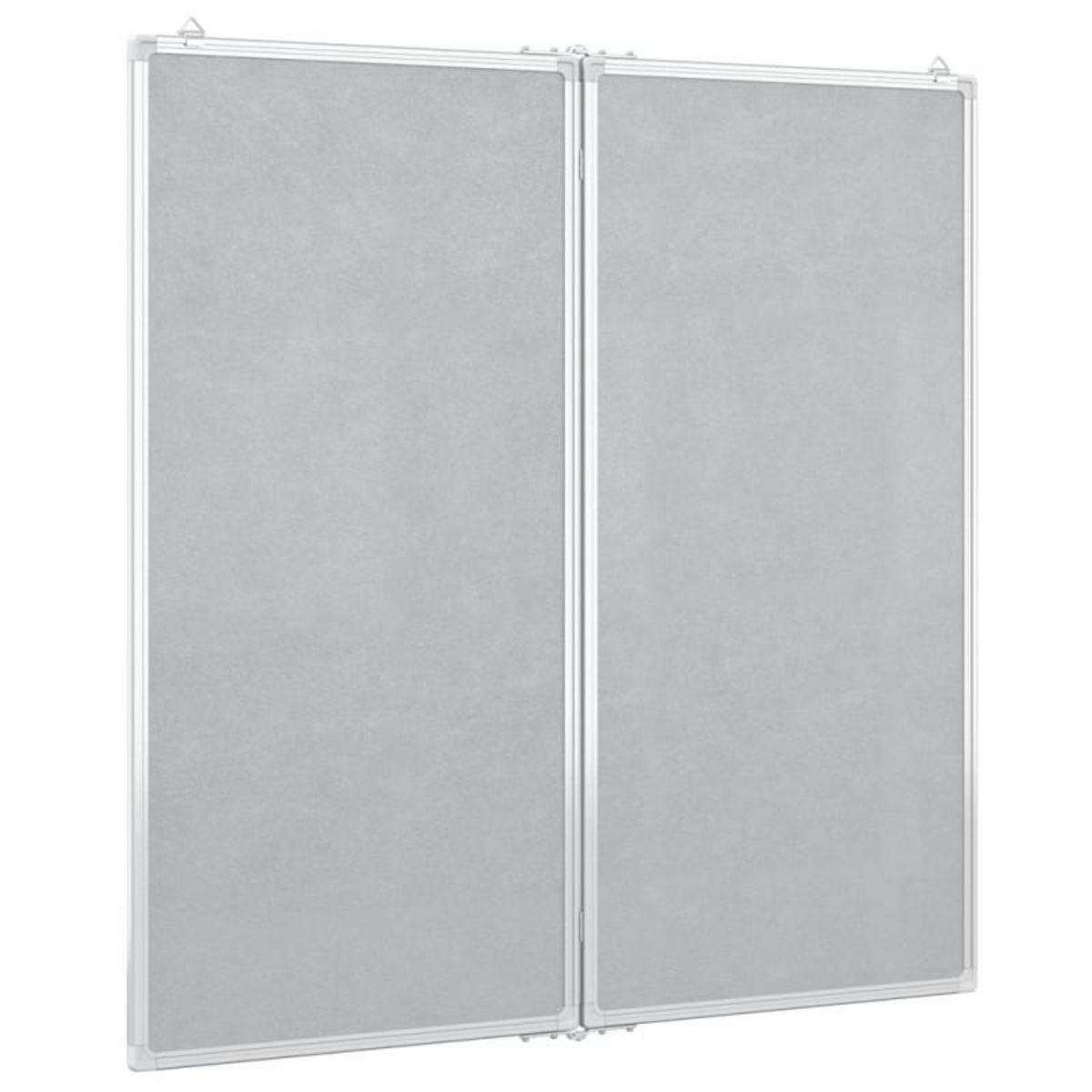 VIDAXL Tableau blanc magnétique pliable 100x100x1,7 cm aluminium