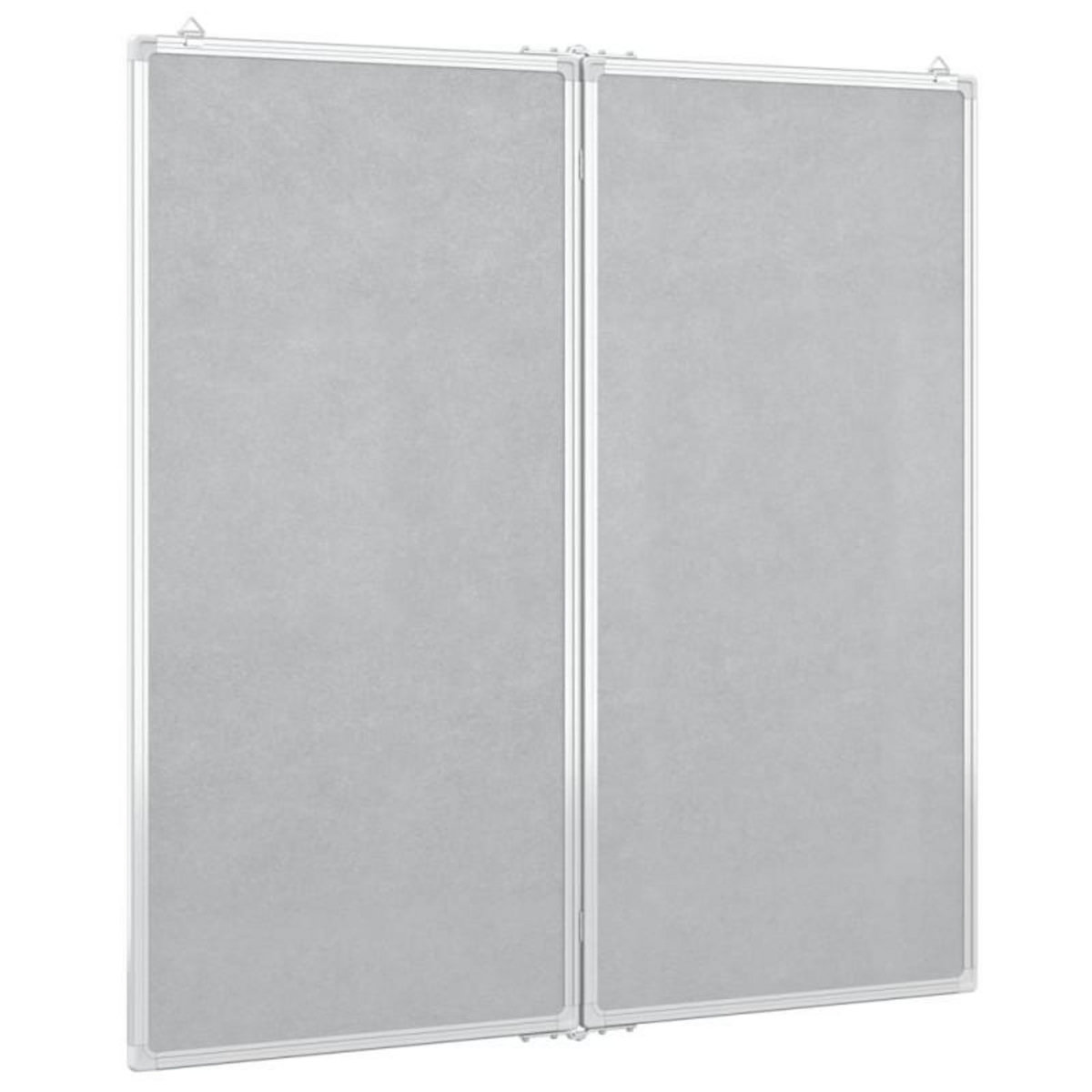 VIDAXL Tableau blanc magnétique pliable 100x100x1,7 cm aluminium