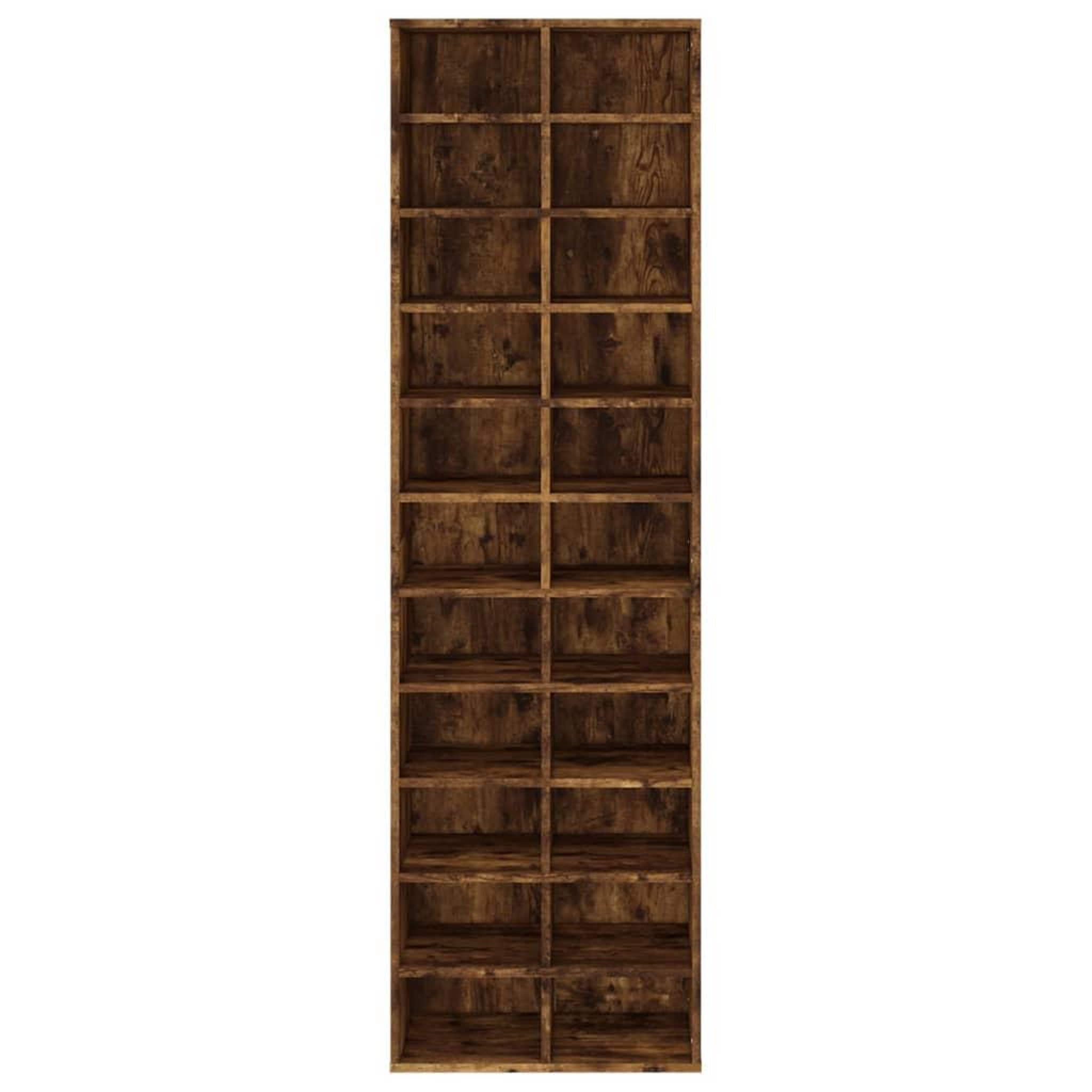 Voir la diapositive 4 : VIDAXL Meuble a chaussures Chene fume 54x34x183 cm Bois d'ingenierie
