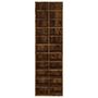 Voir la diapositive 4 : VIDAXL Meuble a chaussures Chene fume 54x34x183 cm Bois d'ingenierie