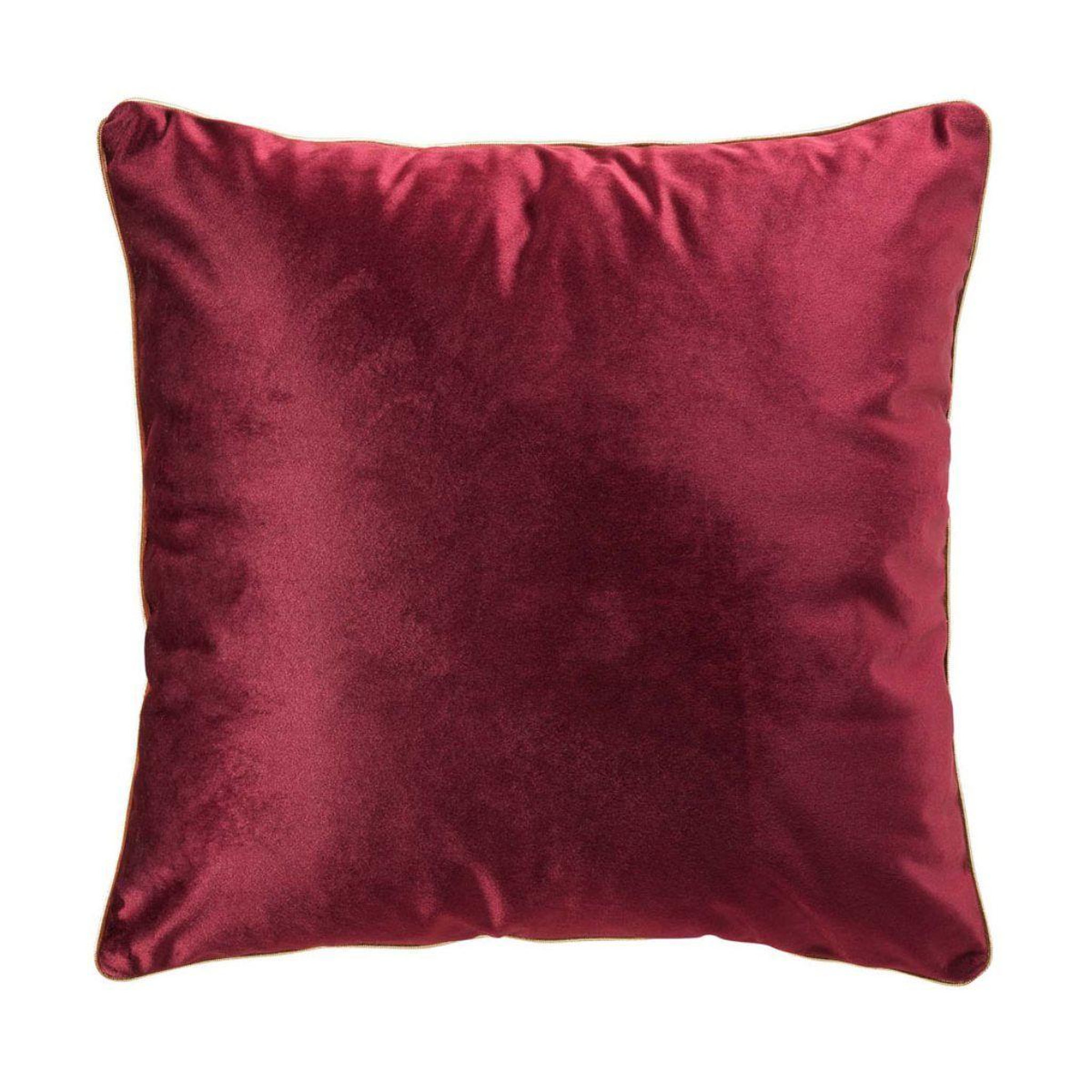 Douceur d'Intérieur Coussin déco velours  noria  45x45cm bordeaux