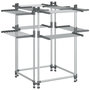 Voir la diapositive 1 : VIDAXL Sechoir a linge 107x107x120 cm aluminium