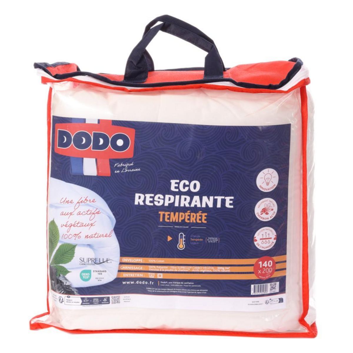 DODO Couette Synthétique Tempérée Eco-respirante Dodo 140x200