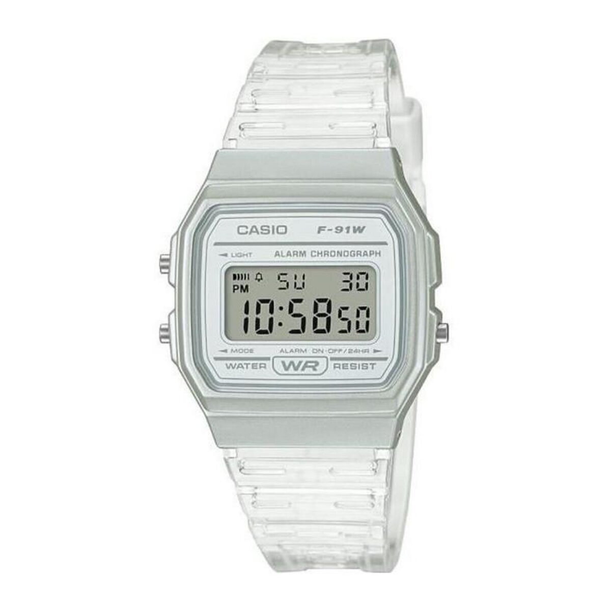 CASIO CASIO Collection Montre F-91WS-7EF chrono, alarme, calendrier auto